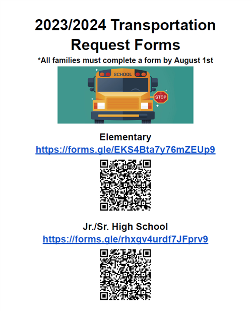 2023 Bussing Requests Form